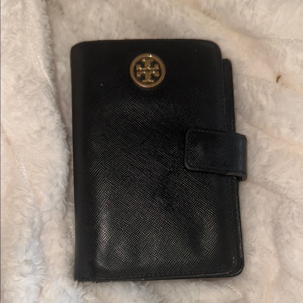 Tory Burch Black Leather Card Holder